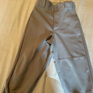 Boys baseball pants; grey; Rawlings
